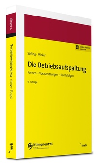 Enlarge image Cover: Die Betriebsaufspaltung - NWB