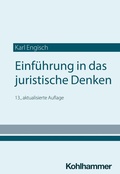 Cover: Einf&uuml;hrung in das juristische Denken - Kohlhammer