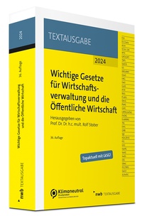 Abbildung von: Wichtige Gesetze für Wirtschaftsverwaltung und die Öffentliche Wirtschaft - NWB