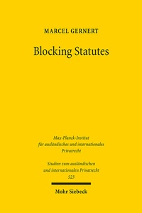 Abbildung von: Blocking Statutes - Mohr Siebeck