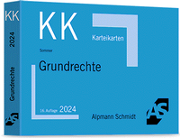 Abbildung von: Karteikarten Grundrechte - Alpmann Schmidt
