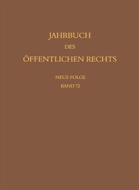 Bild vergrößern Bild: Jahrbuch des öffentlichen Rechts der Gegenwart. Neue Folge - Band 72 - Mohr Siebeck