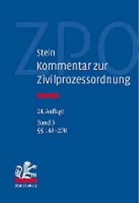 Abbildung von: Kommentar zur Zivilprozessordnung - Band 3 - Mohr Siebeck