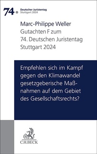 Abbildung von: Verhandlungen des 74. Deutschen Juristentages Stuttgart 2024 - Band I - C.H.BECK
