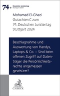 Cover: Verhandlungen des 74. Deutschen Juristentages Stuttgart 2024 - Band I - C.H.BECK