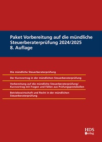 Abbildung von: Paket Vorbereitung auf die mündliche Steuerberaterprüfung 2024/2025 - HDS