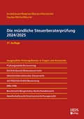 Cover: Die m&uuml;ndliche Steuerberaterpr&uuml;fung 2024/2025 - HDS