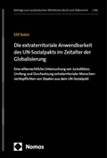 Abbildung von: Die extraterritoriale Anwendbarkeit des UN-Sozialpakts im Zeitalter der Globalisierung - Nomos