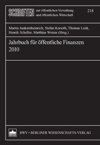 Bild vergrößern Bild: Jahrbuch für öffentliche Finanzen 2010 - Berliner Wissenschafts-Verlag