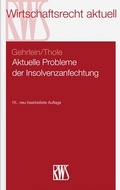 Abbildung von: Aktuelle Probleme der Insolvenzanfechtung - RWS