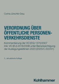 Bild vergrößern Bild: Verordnung über öffentliche Personenverkehrsdienste - Kohlhammer