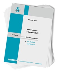 Bild: Karteikarten Strafrecht AT I - Hemmer-Wüst