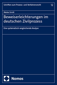 Abbildung von: Beweiserleichterungen im deutschen Zivilprozess - Nomos