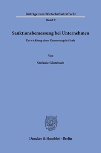 Abbildung von: Sanktionsbemessung bei Unternehmen - Duncker & Humblot