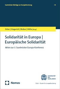 Abbildung von: Solidarität in Europa | Europäische Solidarität - Nomos