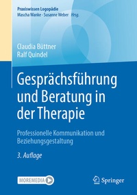 Abbildung von: Gesprächsführung und Beratung in der Therapie - Springer