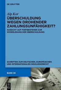 Abbildung von: Überschuldung wegen drohender Zahlungsunfähigkeit? - De Gruyter