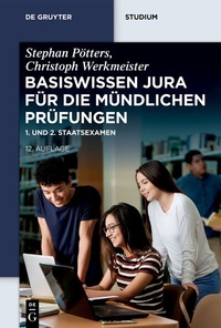 Bild vergrößern Bild: Basiswissen Jura für die mündlichen Prüfungen - De Gruyter