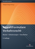 Cover: AnwaltFormulare Verkehrsrecht - Deutscher Anwaltverlag