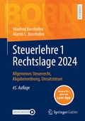 Cover: Steuerlehre 1 Rechtslage 2024 - Springer Gabler