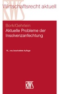 Abbildung von: Aktuelle Probleme der Insolvenzanfechtung - RWS