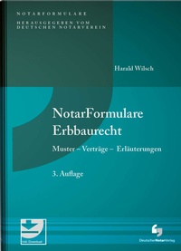 Enlarge image Cover: NotarFormulare Erbbaurecht - Deutscher Notarverlag