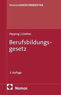 Abbildung von: Berufsbildungsgesetz - Nomos