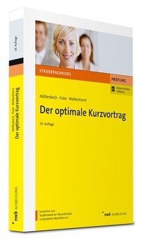 Abbildung von: Der optimale Kurzvortrag - NWB