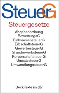 Abbildung von: Steuergesetze: SteuerG - dtv