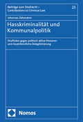 Abbildung von: Hasskriminalität und Kommunalpolitik - Nomos