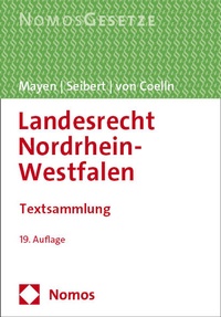 Abbildung von: Landesrecht Nordrhein-Westfalen - Nomos