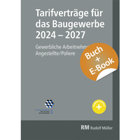 Bild vergrößern Bild: Tarifverträge für das Baugewerbe 2024-2027- mit E-Book - Rudolf Müller Verlag