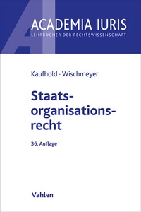 Abbildung von: Staatsorganisationsrecht - Vahlen