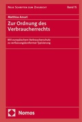 Cover: Zur Ordnung des Verbraucherrechts - Nomos
