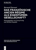 Bild: Das französische Ancien Régime als Eigentümergesellschaft? - De Gruyter Oldenbourg