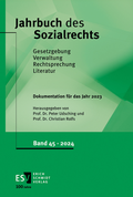 Abbildung von: Jahrbuch des Sozialrechts. Dokumentation für das Jahr 2023 - Erich Schmidt Verlag