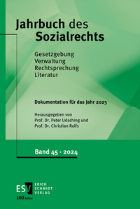 Abbildung von: Jahrbuch des Sozialrechts. Dokumentation für das Jahr 2023 - Erich Schmidt Verlag