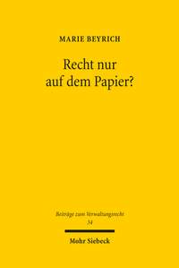 Abbildung von: Recht nur auf dem Papier? - Mohr Siebeck