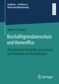 Cover: Besch&auml;ftigtendatenschutz und Homeoffice - Springer
