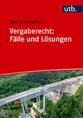 Cover: Vergaberecht: F&auml;lle und L&ouml;sungen - UTB
