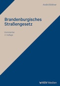 Abbildung von: Brandenburgisches Straßengesetz - Kommunal- und Schul-Verlag