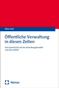 Cover: &Ouml;ffentliche Verwaltung in diesen Zeiten - Nomos