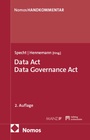 Cover: Data Act, Data Governance Act: DA, DGA - Nomos