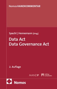 Enlarge image Cover: Data Act, Data Governance Act: DA, DGA - Nomos