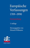 Abbildung von: Europäische Verfassungen 1789-1990 - Mohr Siebeck