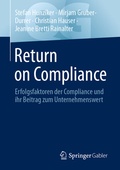 Cover: Return on Compliance - Springer Gabler