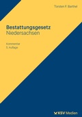 Cover: Bestattungsgesetz Niedersachsen - KSV Medien