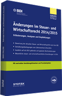Abbildung von: Änderungen im Steuer- und Wirtschaftsrecht 2014/2015 - Stollfuß