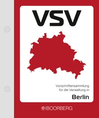 Abbildung von: Vorschriftensammlung für die Verwaltung in Berlin (VSV VAk) - Boorberg