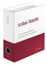 Abbildung von: Scribas Tabelle - Deutscher Apotheker Verlag
